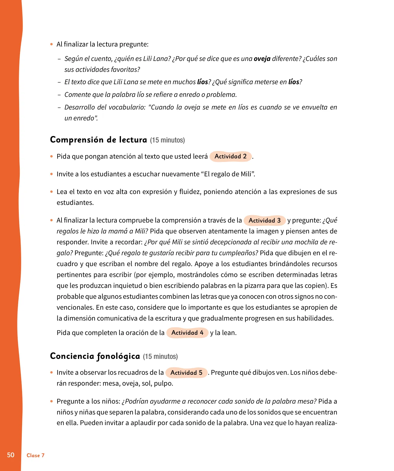 Página 51 de Lenguaje y Comunicación – Primero Básico | Texto del Estudiante MINEDUC – Descargar PDF · 2024