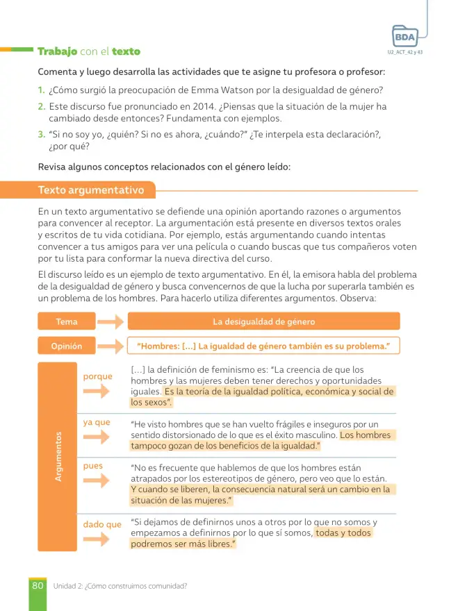 Página 82 de Libro de Lengua y Literatura – Séptimo Básico | Texto del Estudiante MINEDUC – Descargar PDF · 2024