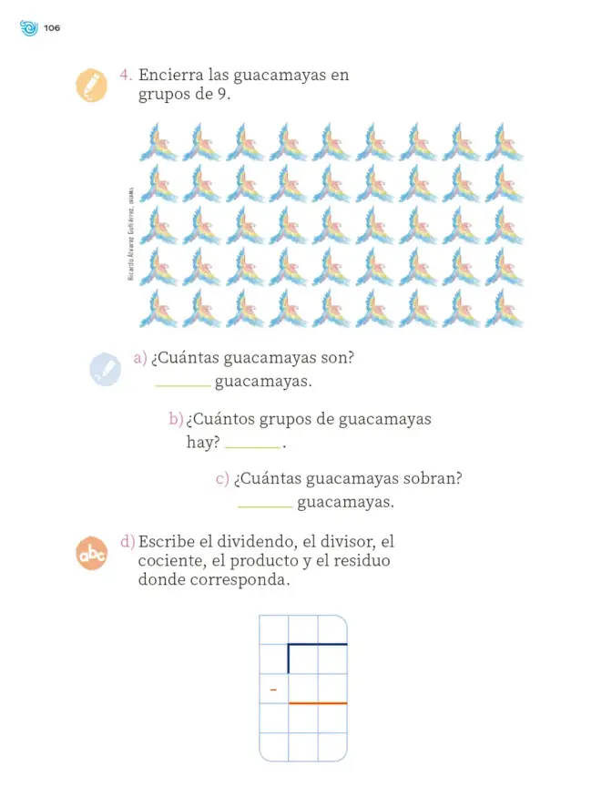Página 107 de Múltiples lenguajes. Trazos y números. Libro de Educación Primaria Grado 2° Ciclo Escolar 2025 - 2026