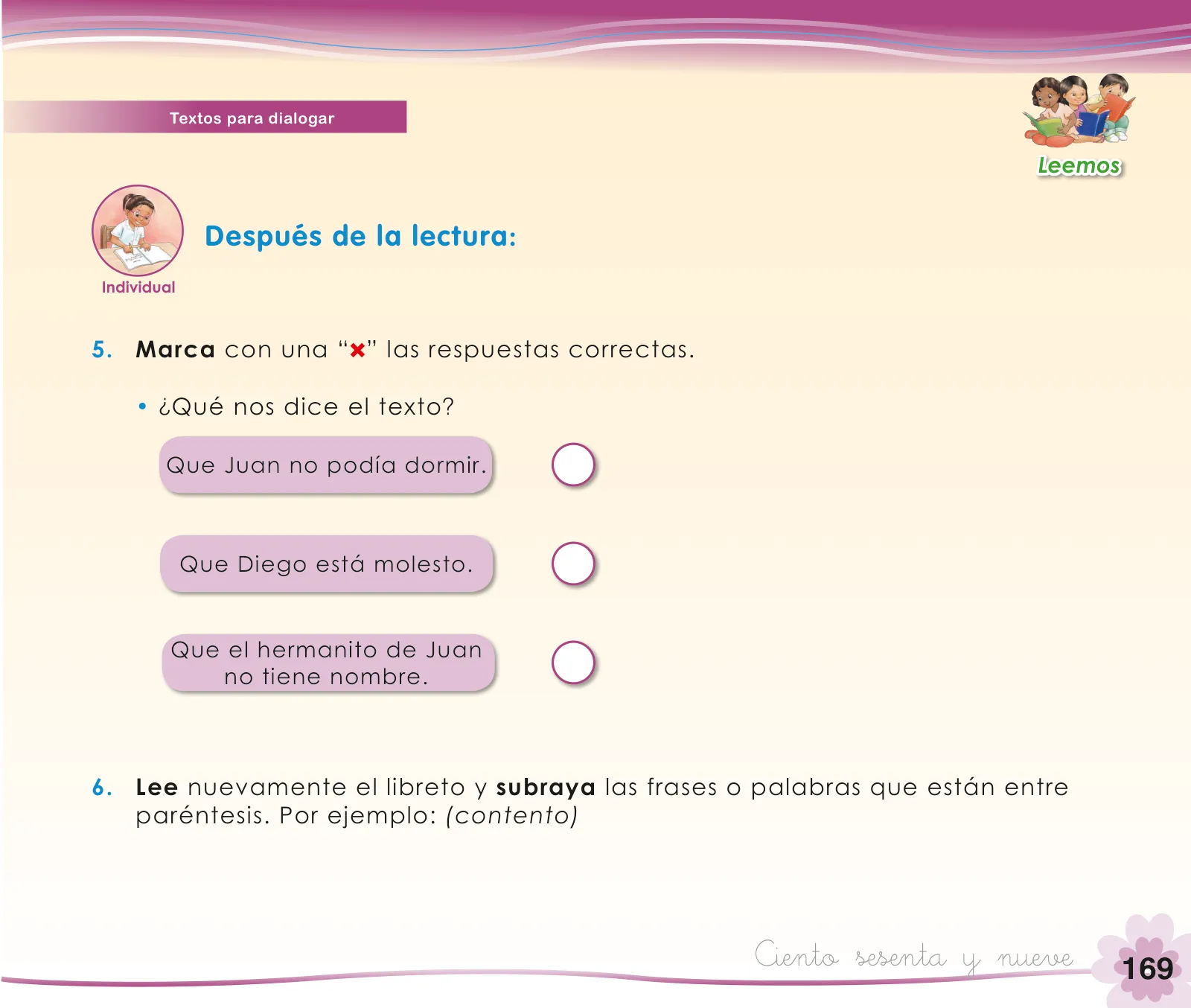 Miniatura página 171 de Comunicación 1 : cuaderno de trabajo para primer grado de Educación Primaria 2019 · 2019