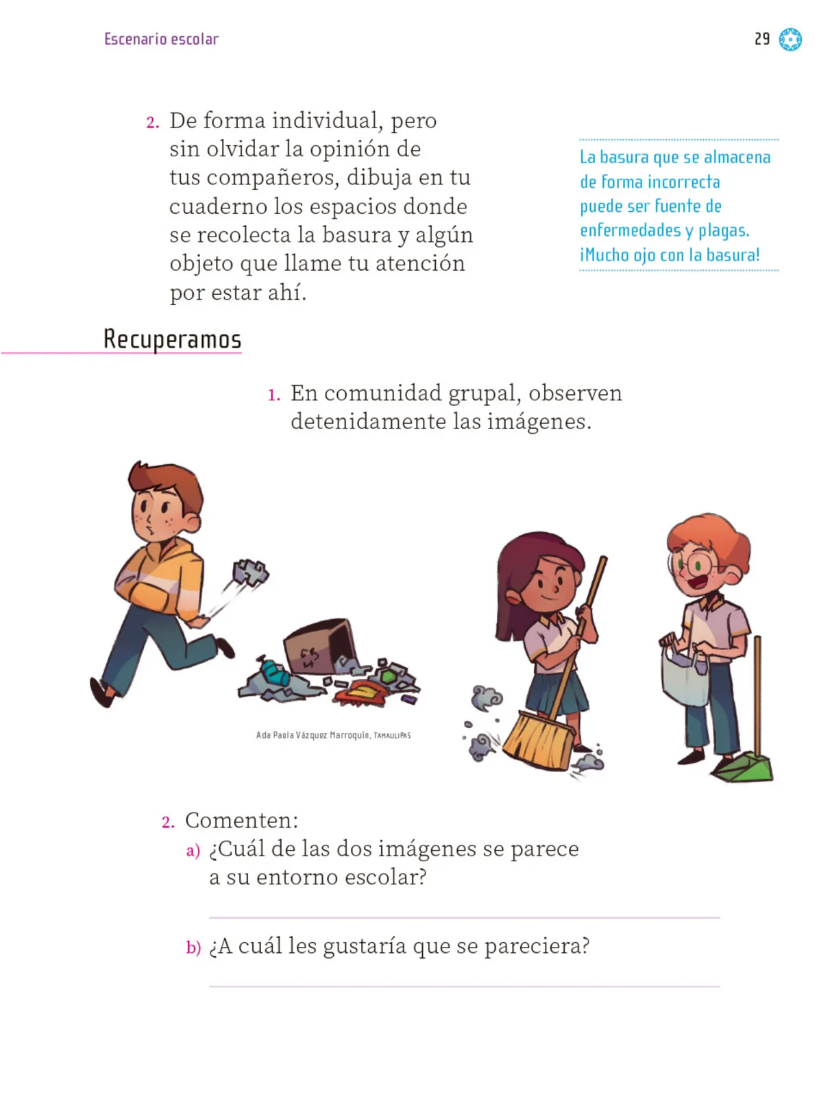 Miniatura página 30 de Proyectos Escolares.   Libro de Educación Primaria Grado 1°  Ciclo Escolar 2025 - 2026