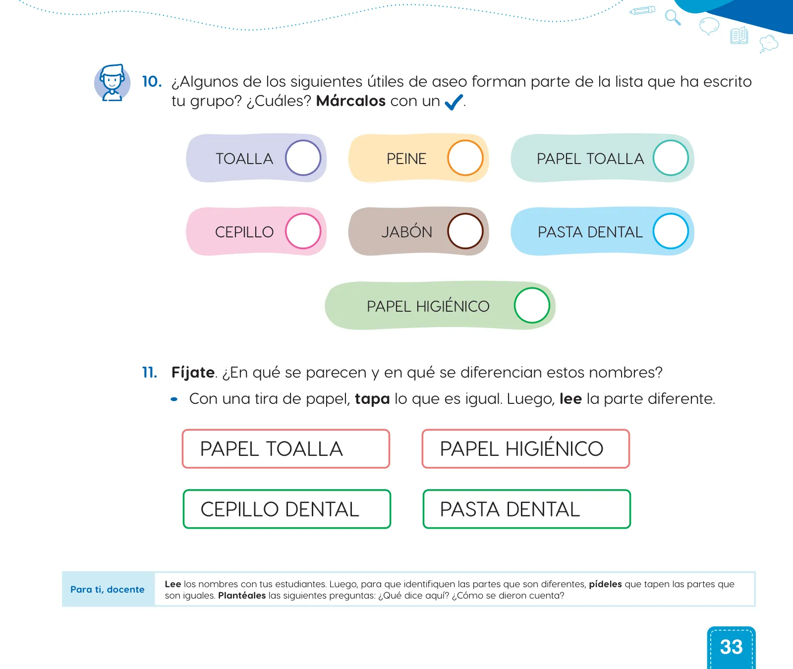 Miniatura página 35 de Cuadernillo de Comunicación 1, primer grado de Primaria · 2023