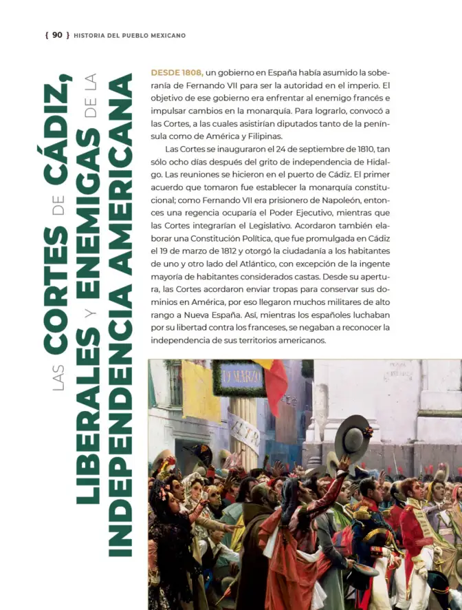 Página 91 de Historia del pueblo mexicano. Libro de Educación Secundaria Grado 1° Ciclo Escolar 2025 - 2026