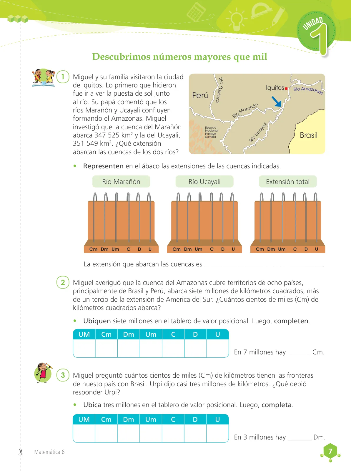 Miniatura página 9 de Matemática 6 : cuaderno de trabajo para sexto grado de Educación Primaria 2019 · 2019