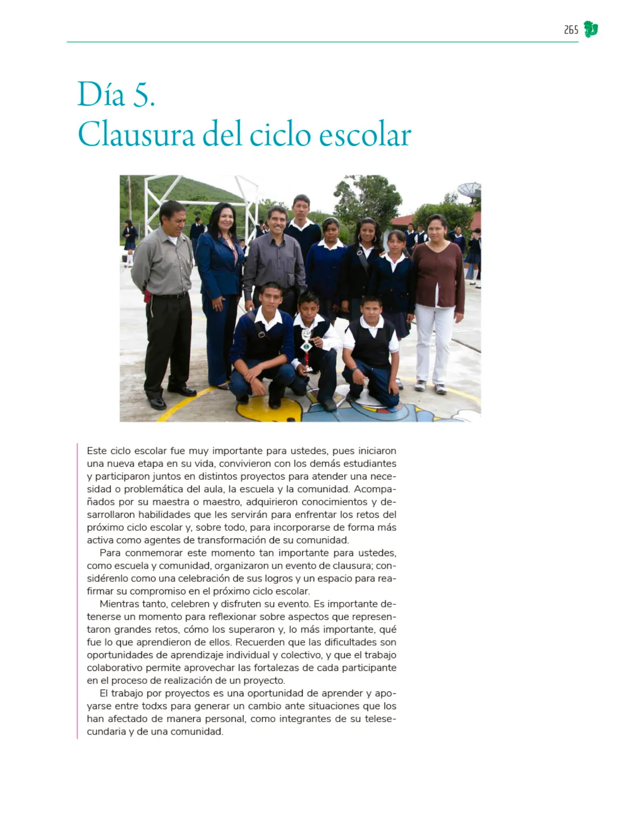Miniatura página 266 de Colección Ximhai. Nuestro libro de Proyectos.  Tomo III.  Libro de Educación Telesecundaria Grado 1°  Ciclo Escolar 2025 - 2026