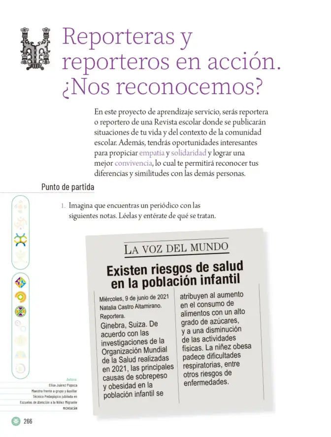 Página 269 de Proyectos Escolares. Libro de Educación Primaria Grado 6° Ciclo Escolar 2025 - 2026