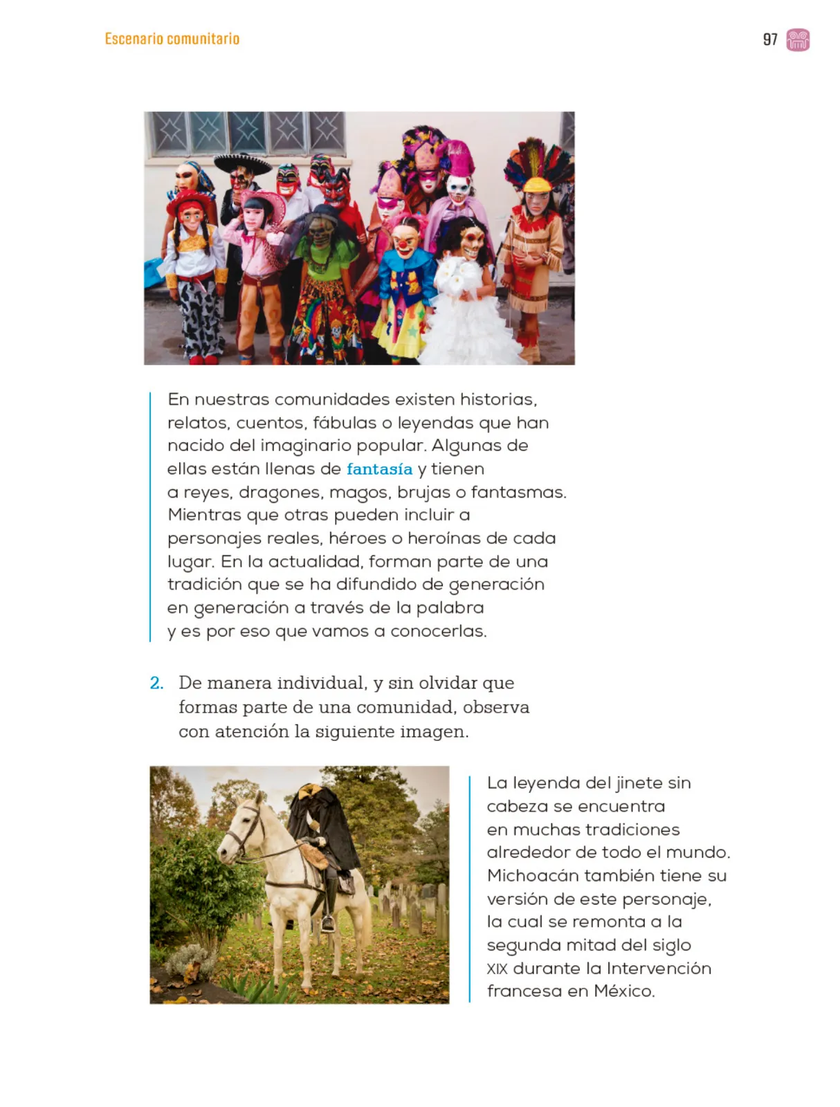 Miniatura página 100 de Proyectos Comunitarios.   Libro de Educación Primaria Grado 4°  Ciclo Escolar 2025 - 2026