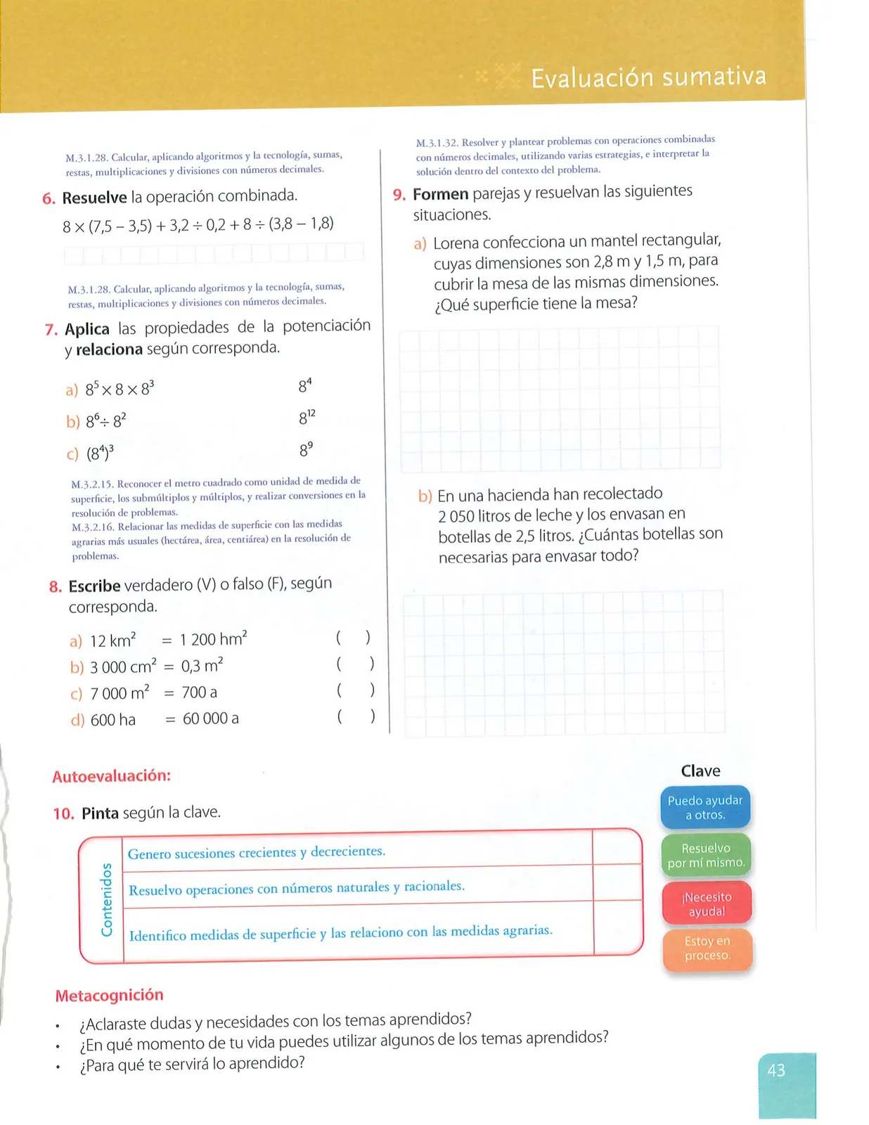 Miniatura página 44 de Matematica · 7 EGB · 2024