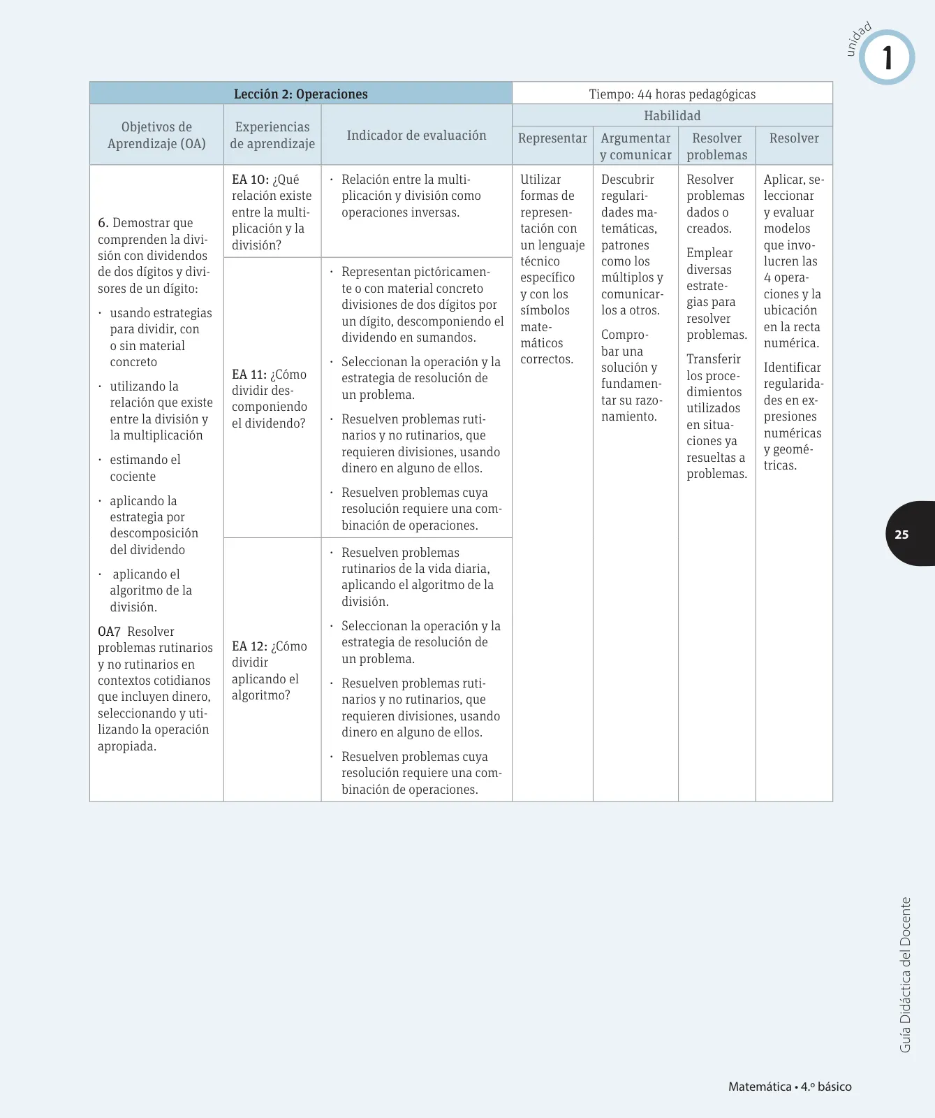Miniatura página 40 de Matemática – Cuarto Básico | Texto del Estudiante MINEDUC – Descargar PDF · 2024