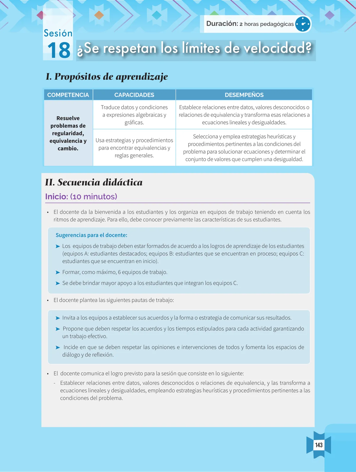 Página 145 de Resolvamos problemas 1 : manual para el docente 2018 · 2018