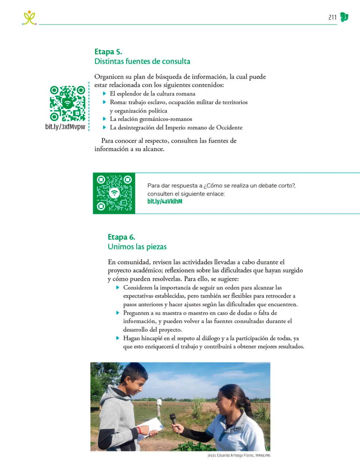 Miniatura página 212 de Colección Nanahuatzin. Nuestro libro de Proyectos. Tomo I.   Libro de Educación Telesecundaria Grado 3°  Ciclo Escolar 2025 - 2026