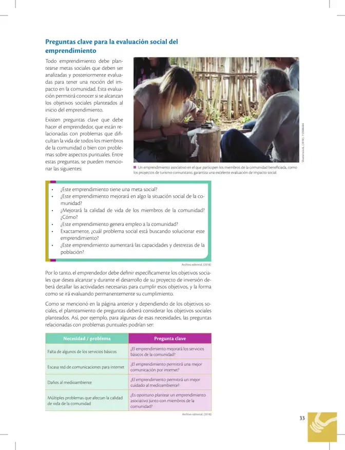 Página 33 de Emprendimiento Y Gestion 3° · Bgu 3 Emprendimiento Y Gestion 2019 · 2019