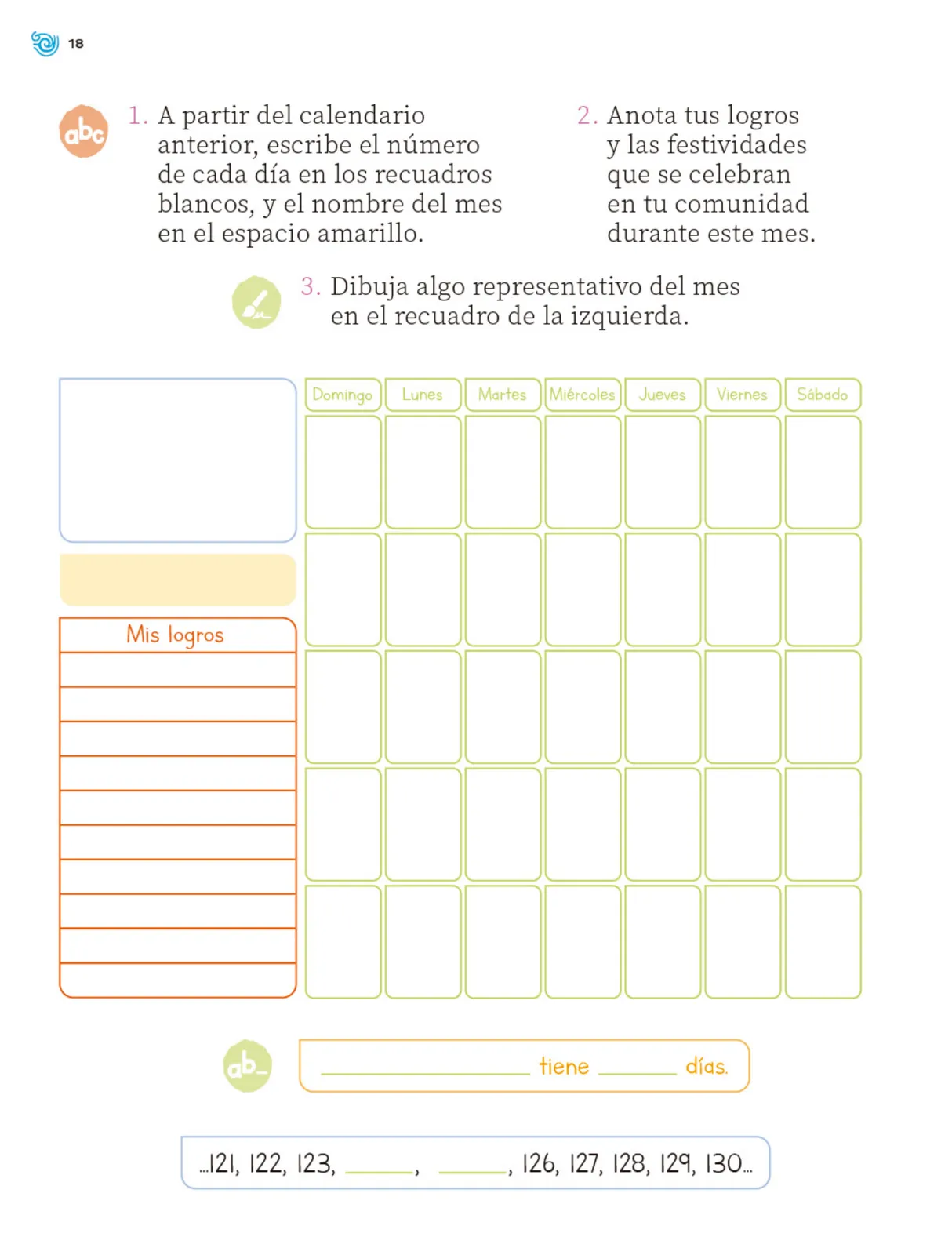 Página 19 de Múltiples lenguajes. Trazos y números. Libro de Educación Primaria Grado 2° Ciclo Escolar 2025 - 2026
