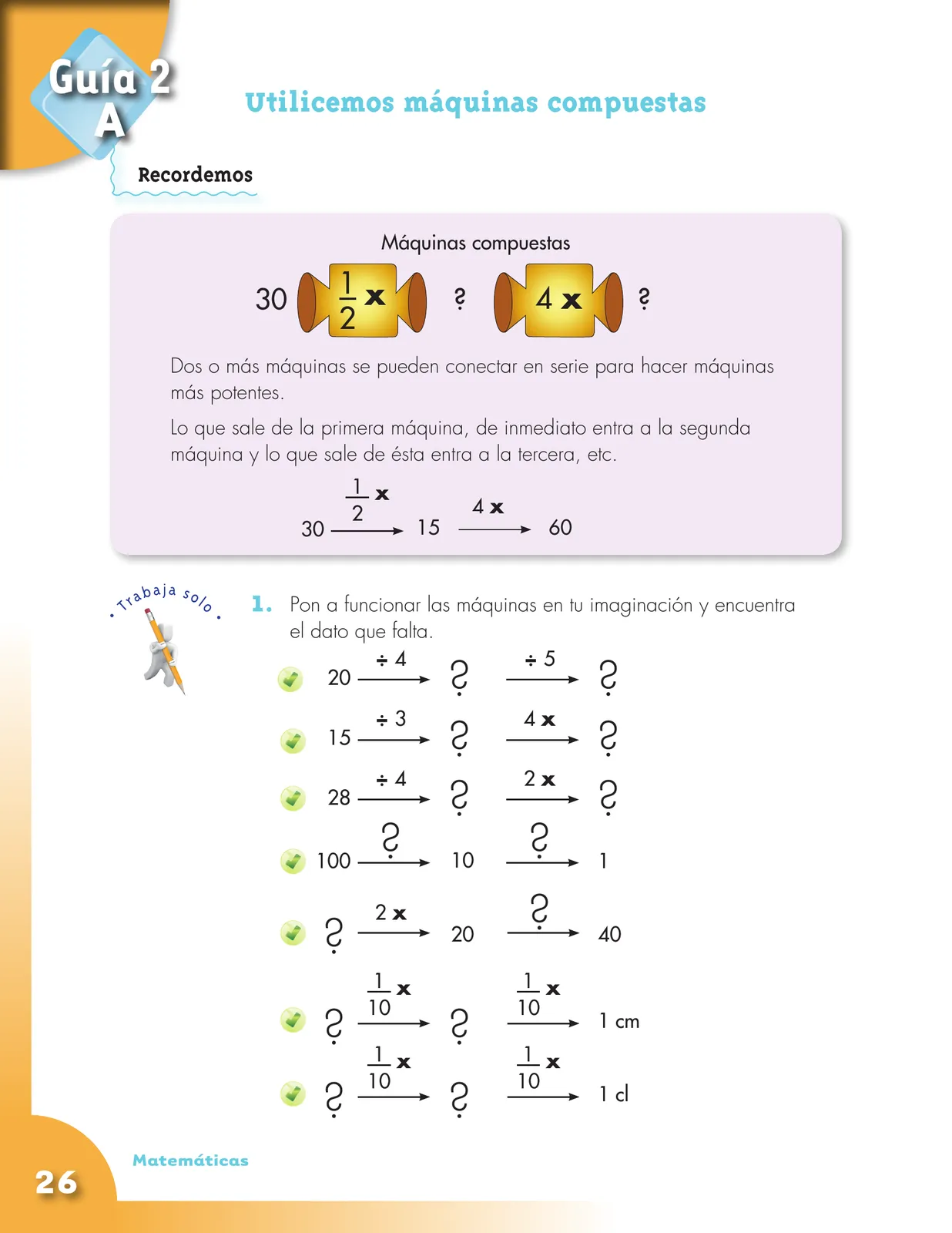 Miniatura página 26 de Matematica 5° · Cartilla 01