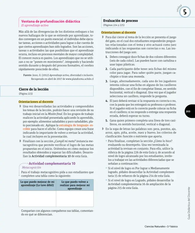 Página 196 de Ciencias Naturales – Tercero Básico | Texto del Estudiante MINEDUC – Descargar PDF · 2024