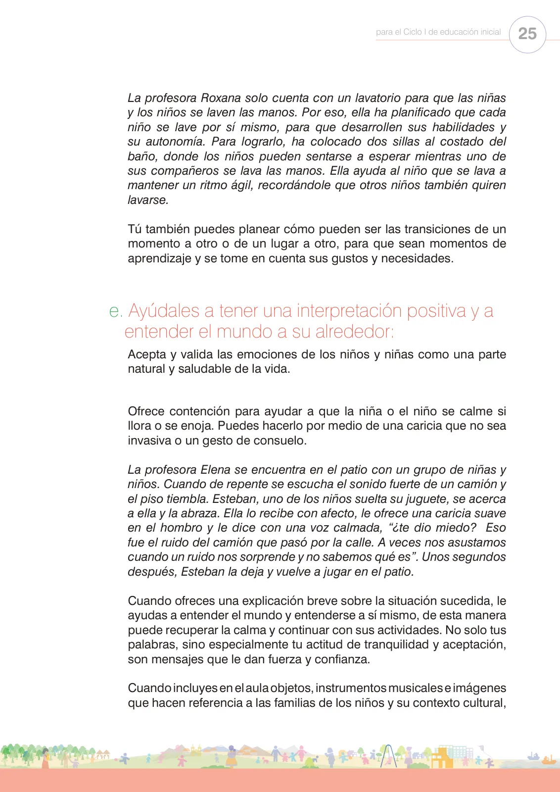 Página 27 de Regulación de emociones. Cartilla con orientaciones para el Ciclo I de Educación Inicial · 2024
