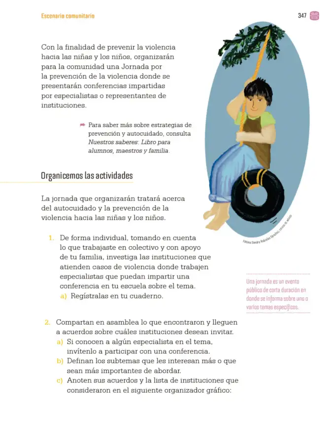 Página 350 de Proyectos Comunitarios. Libro de Educación Primaria Grado 3° Ciclo Escolar 2025 - 2026