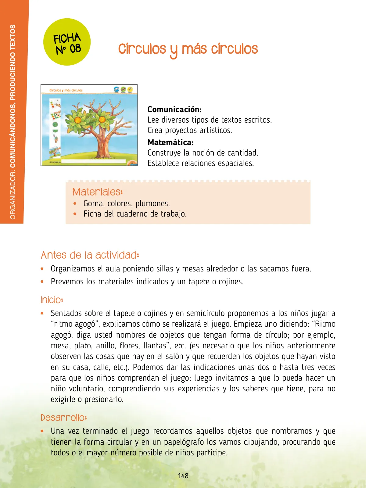 Miniatura página 150 de Agenda pedagógica 2017-2018 para docentes de II Ciclo de Instituciones de nivel de Educación Inicial · 2017