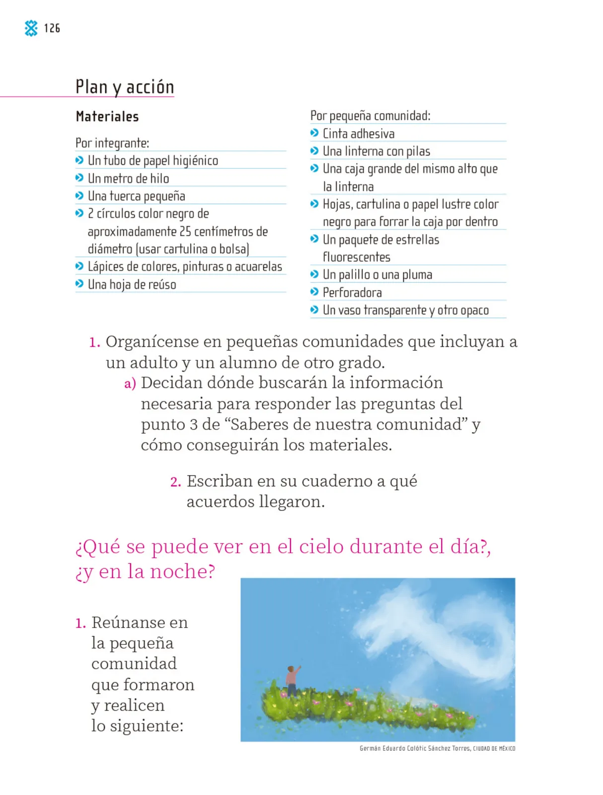 Página 127 de Proyectos Comunitarios. Libro de Educación Primaria Grado 1° Ciclo Escolar 2025 - 2026