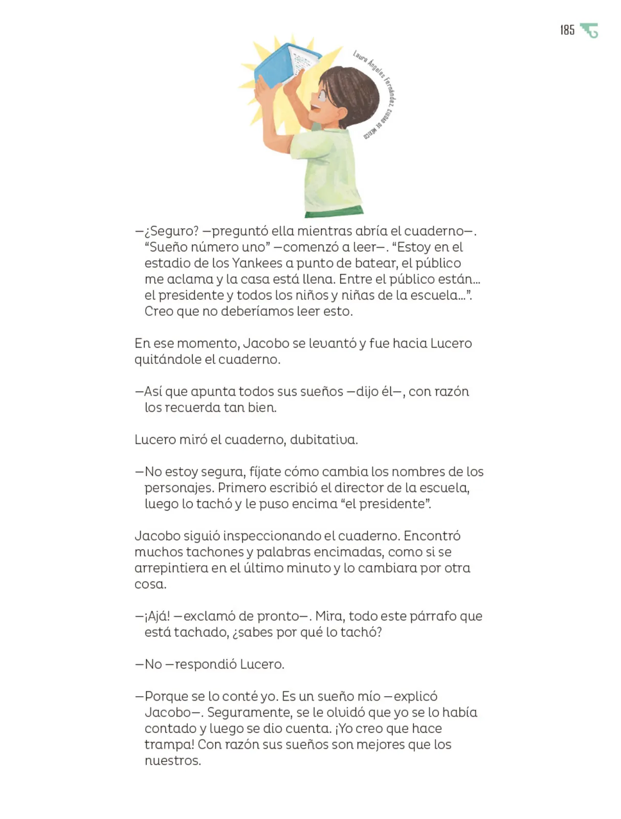 Página 186 de Múltiples lenguajes. Libro de Educación Primaria Grado 5° Ciclo Escolar 2025 - 2026
