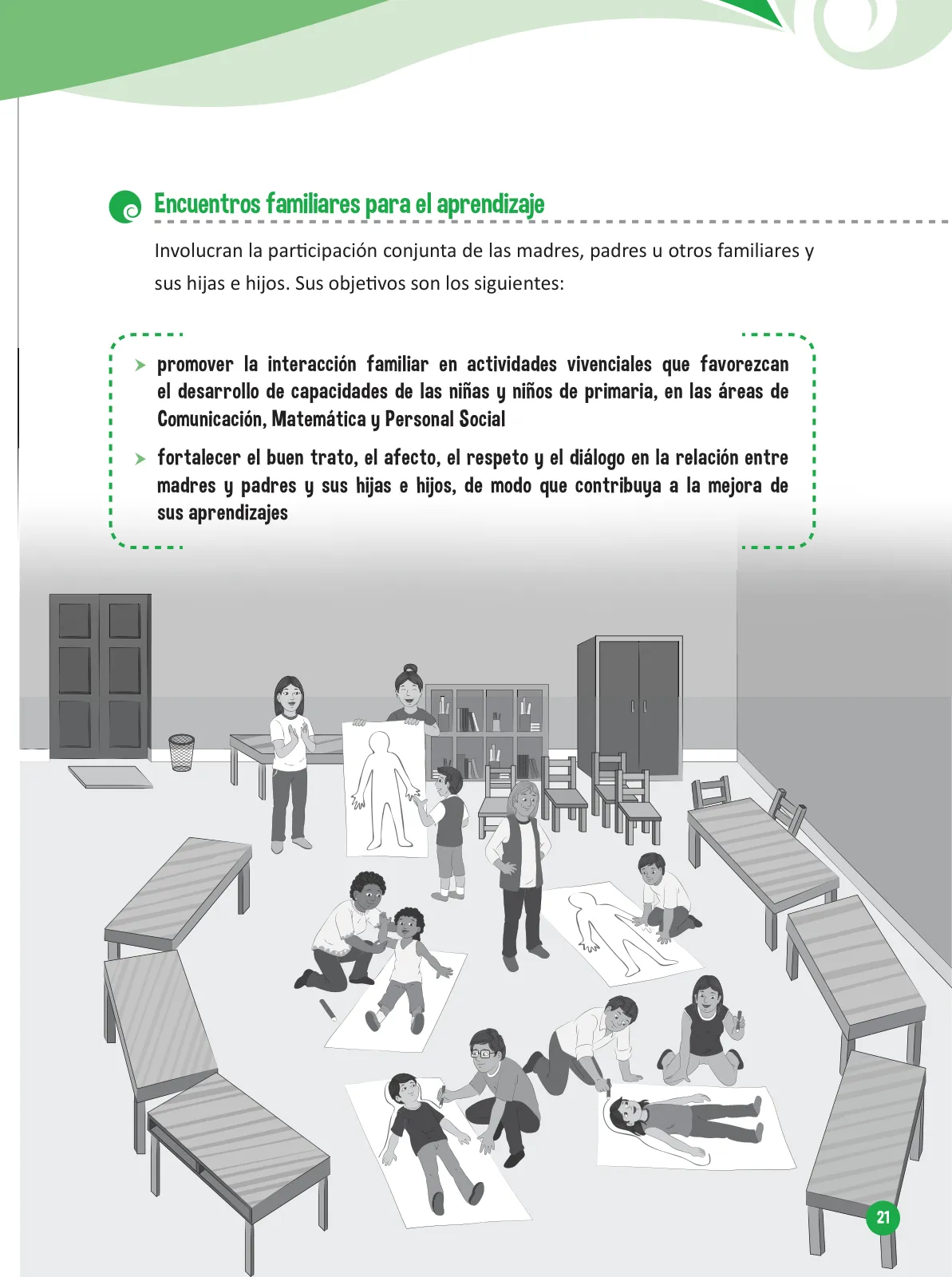 Página 23 de Guía para el trabajo docente con las familias del ciclo V de Primaria · 2016