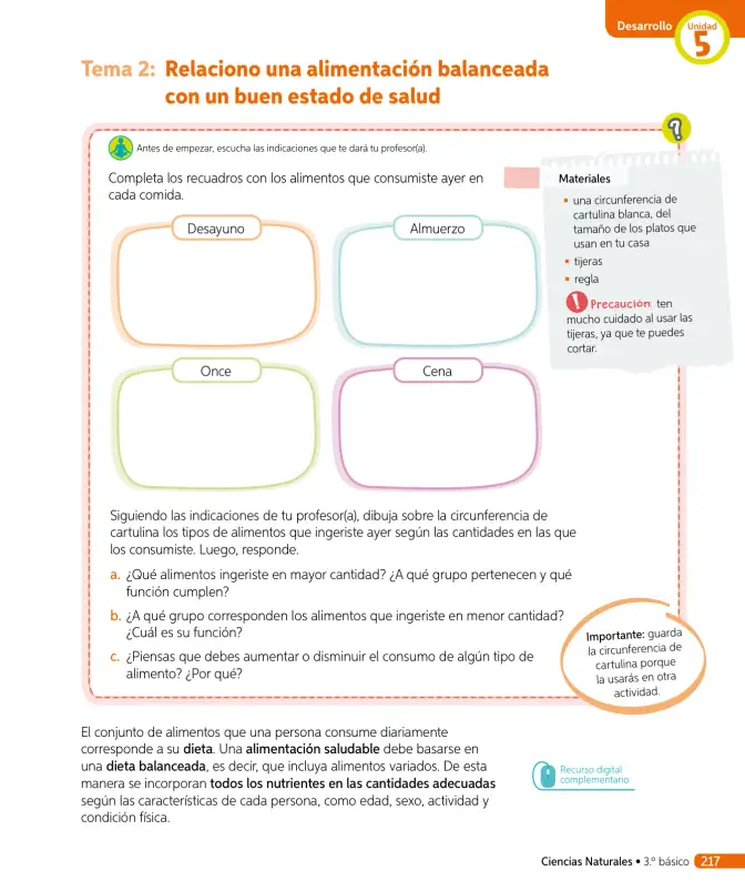 Página 236 de Ciencias Naturales – Tercero Básico | Texto del Estudiante MINEDUC – Descargar PDF · 2024