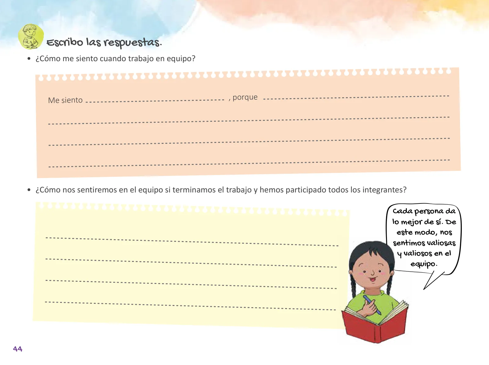 Miniatura página 46 de Cuadernillo de Tutoría 2 : segundo grado de Educación Primaria · 2021