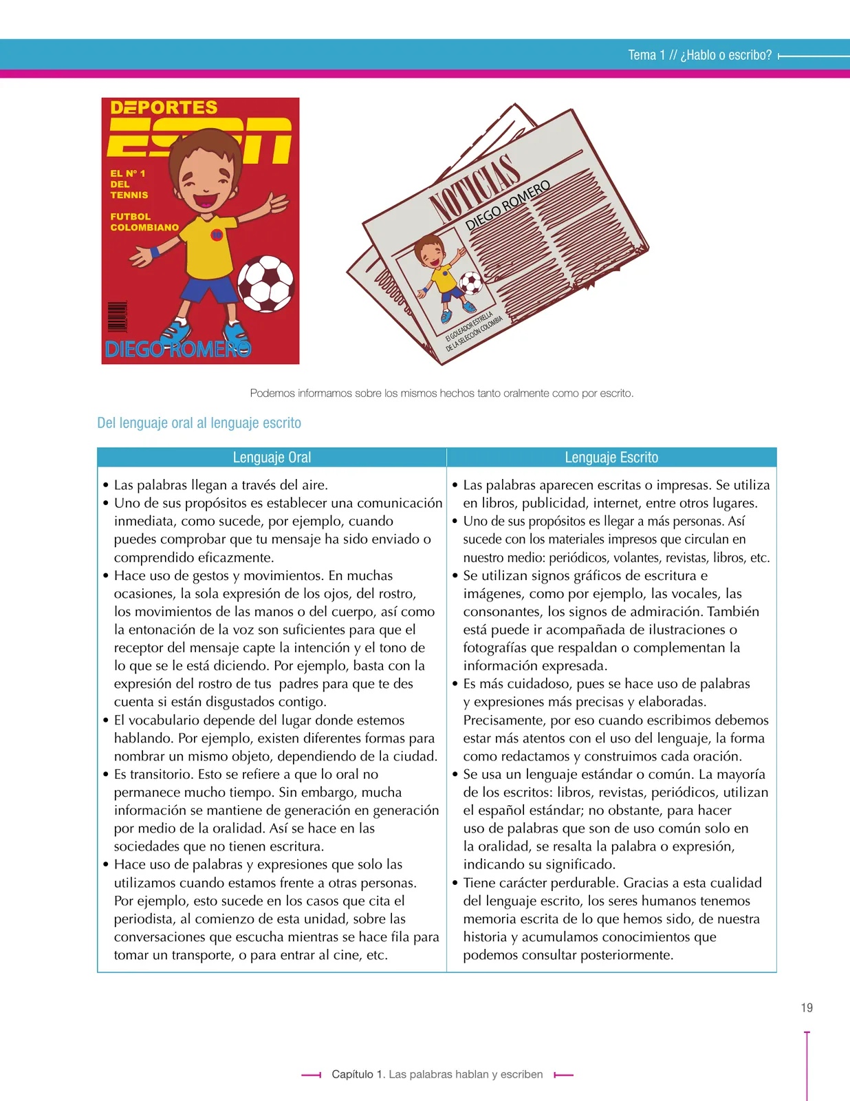 Página 19 de Lenguaje 8° · Secundaria Activa