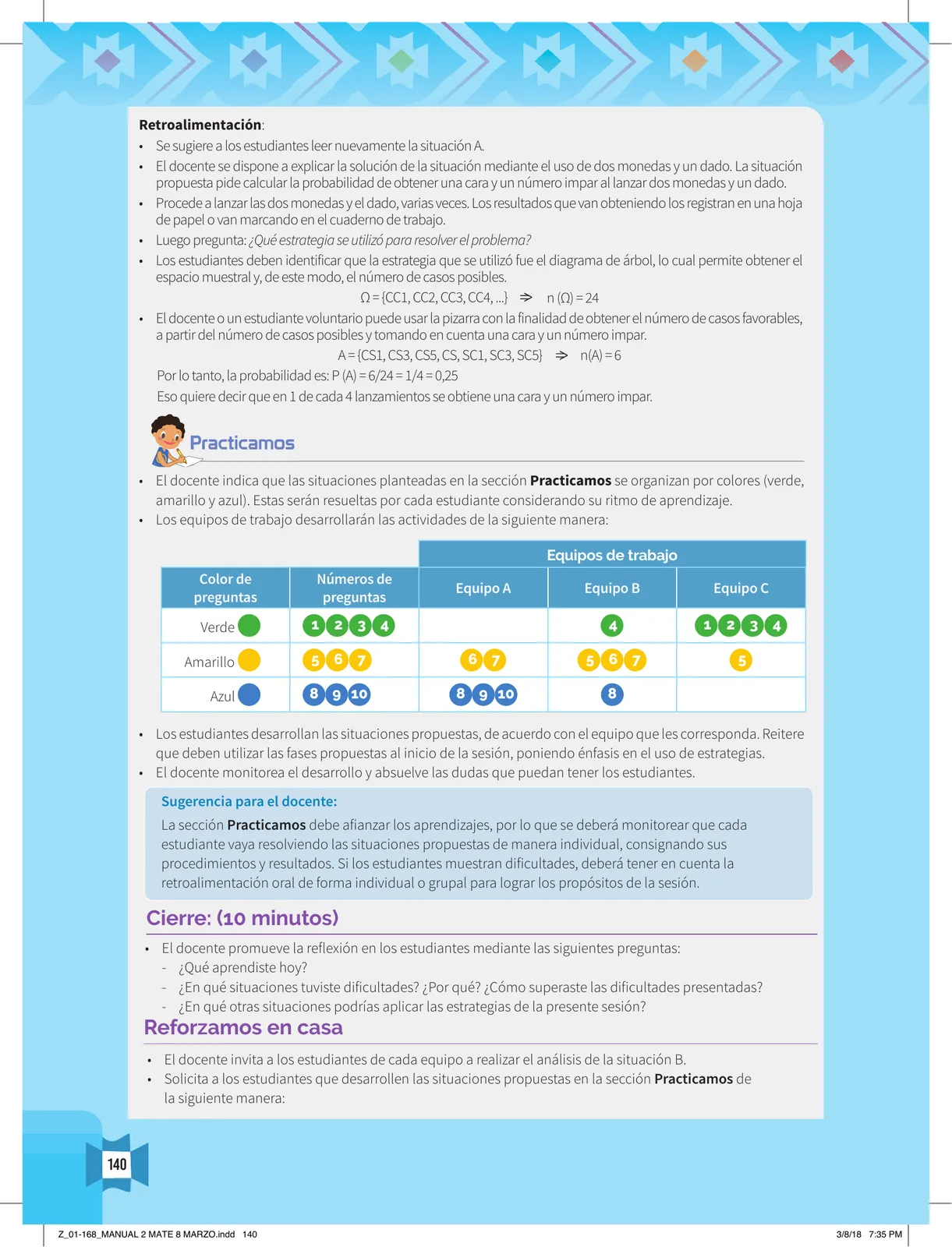 Miniatura página 142 de Resolvamos problemas 2 : manual para el docente 2018 · 2018