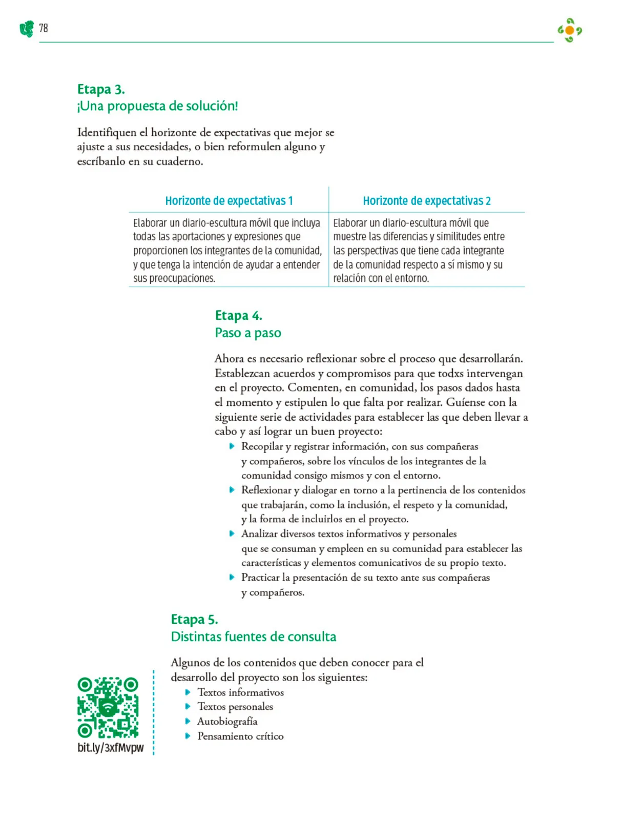 Miniatura página 79 de Colección Sk´asolil. Nuestro libro de Proyectos.  Tomo II.  Libro de Educación Telesecundaria Grado 2°  Ciclo Escolar 2025 - 2026