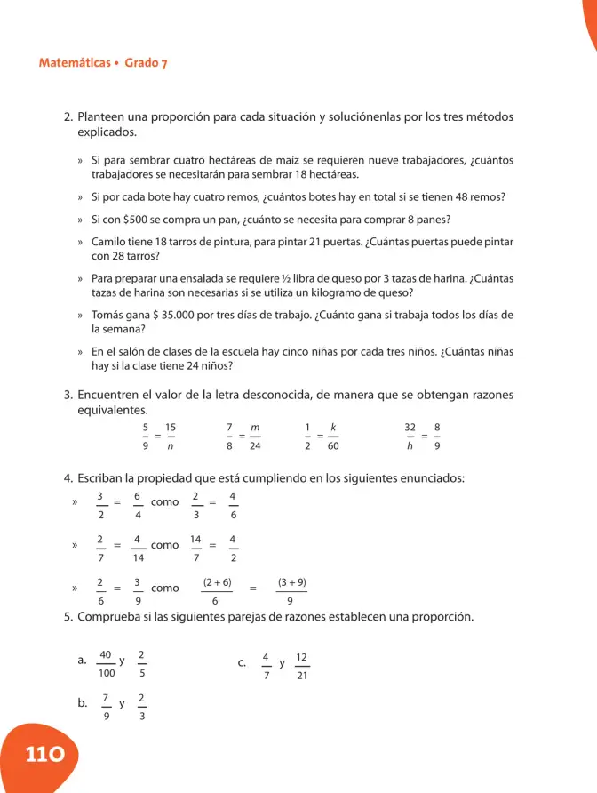 Página 111 de Matematica 7° · Postprimaria