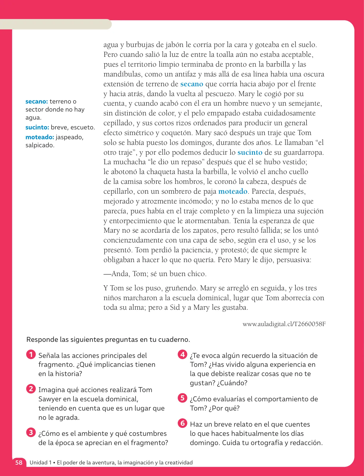 Página 60 de Lenguaje y Comunicación – Sexto Básico | Texto del Estudiante MINEDUC – Descargar PDF · 2024