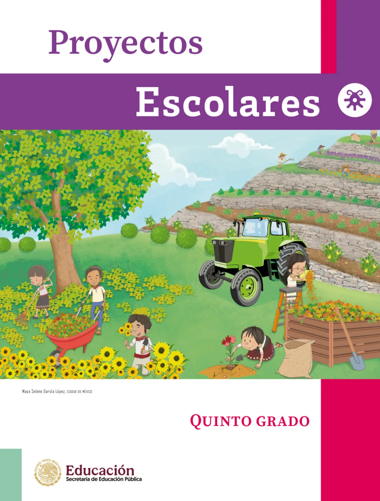 Página 2 de Proyectos Escolares. Libro de Educación Primaria Grado 5° Ciclo Escolar 2025 - 2026