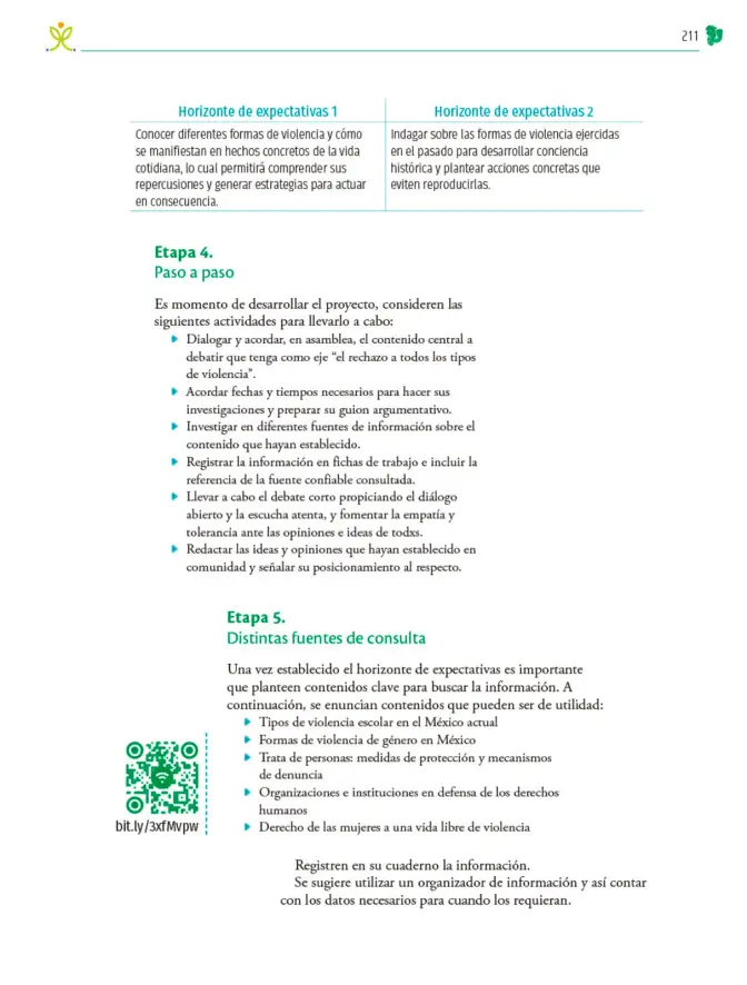 Página 212 de Colección Sk´asolil. Nuestro libro de Proyectos. Tomo I. Libro de Educación Telesecundaria Grado 2° Ciclo Escolar 2025 - 2026