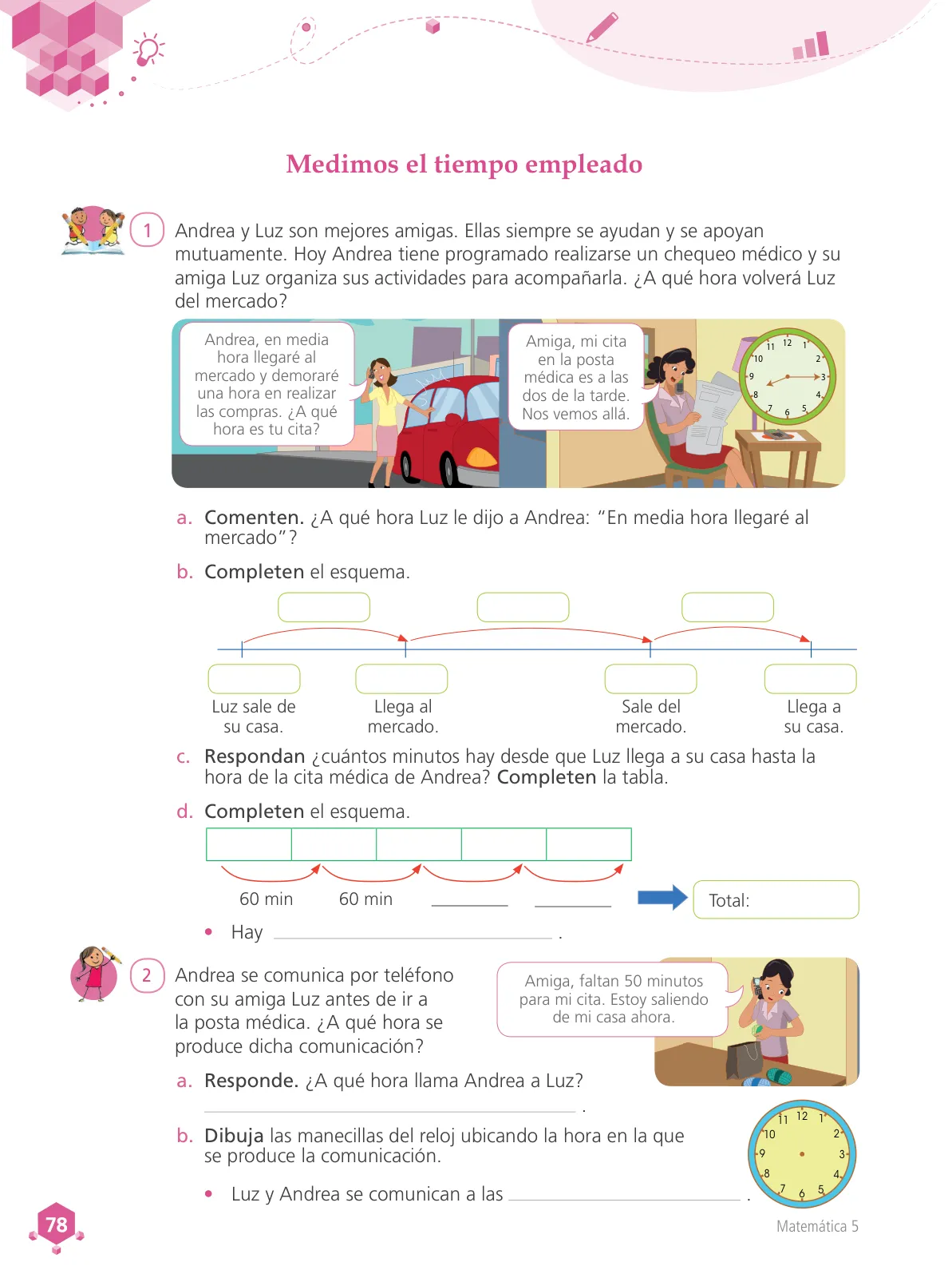 Página 79 de Matemática 5 : cuaderno de trabajo para quinto grado de Educación Primaria 2018 · 2018
