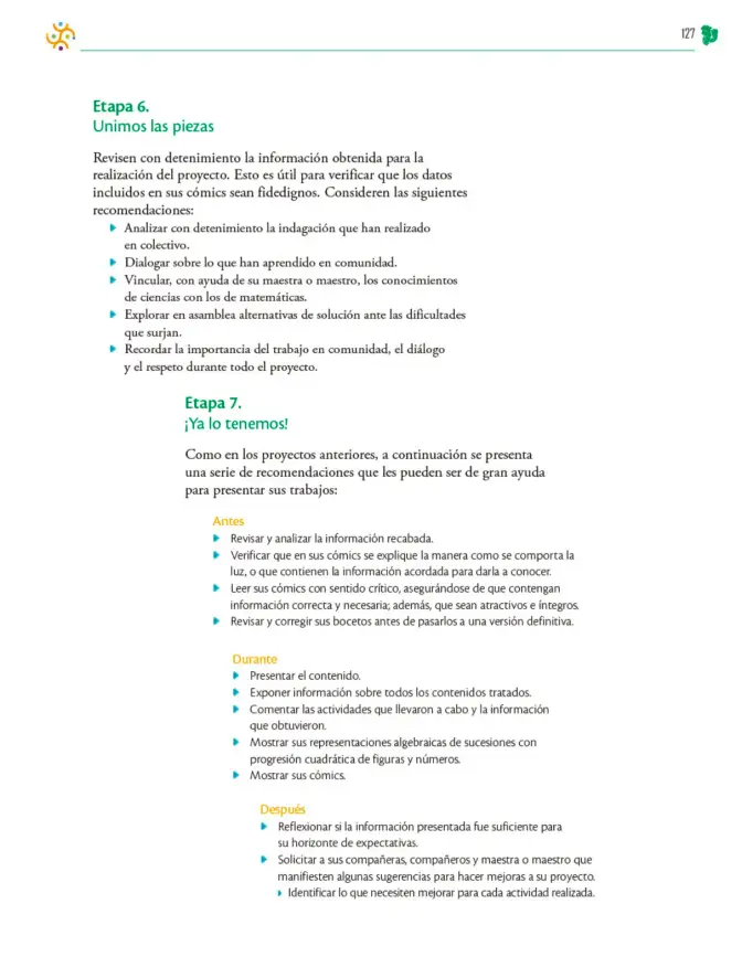 Página 128 de Colección Sk´asolil. Nuestro libro de Proyectos. Tomo II. Libro de Educación Telesecundaria Grado 2° Ciclo Escolar 2025 - 2026