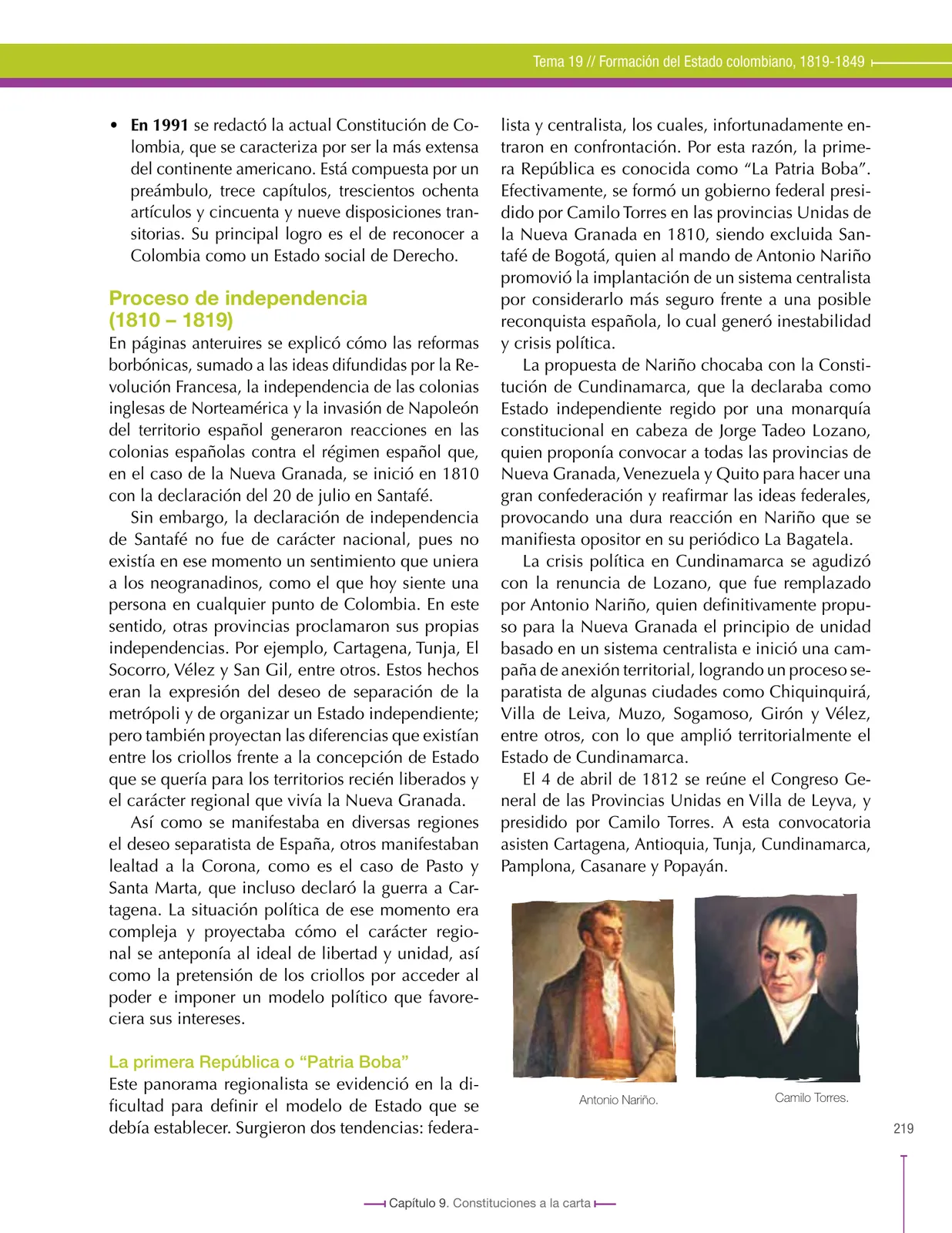Miniatura página 219 de Ciencias Sociales 8° · Secundaria Activa