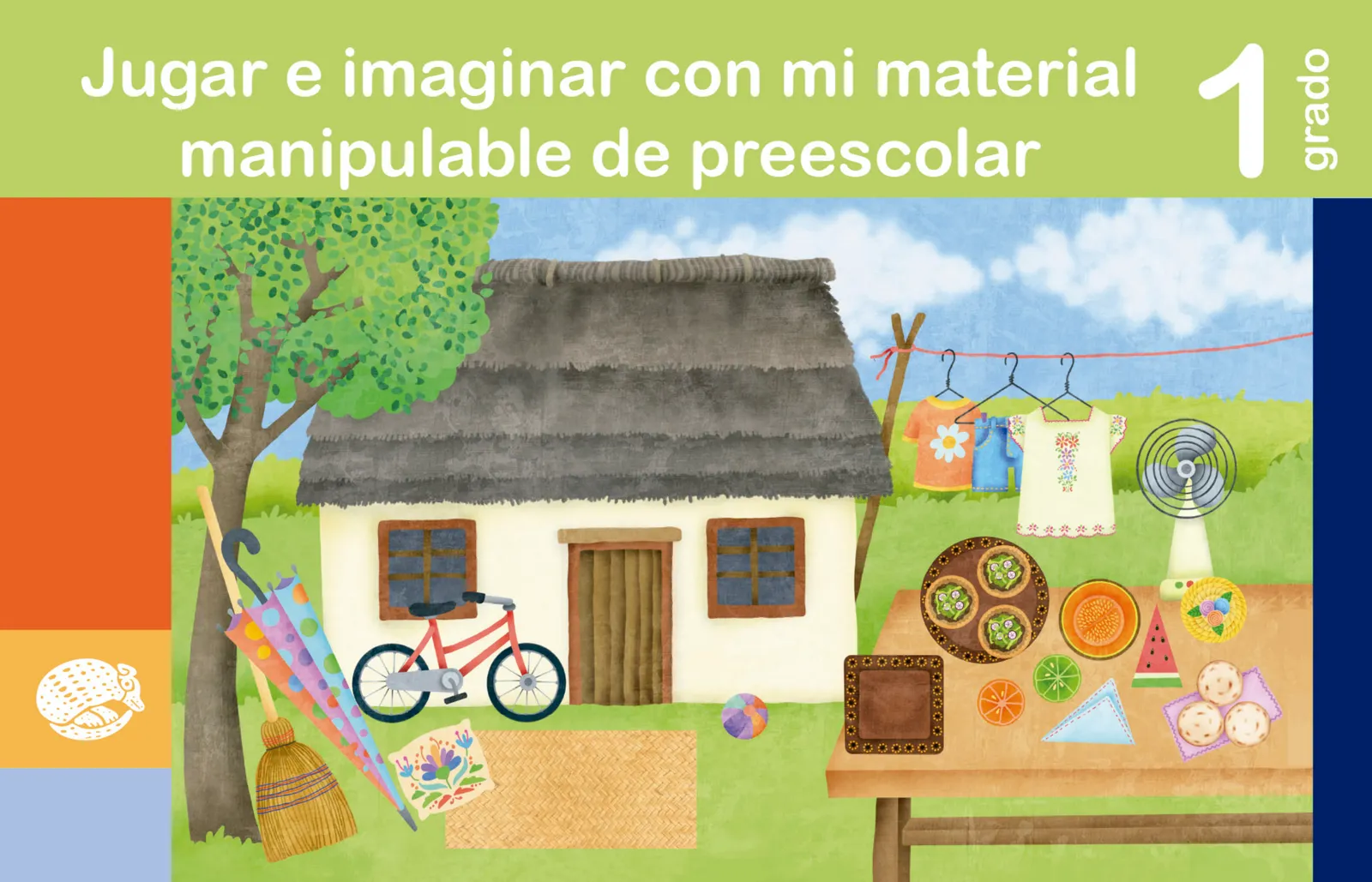 Miniatura página 1 de Jugar e imaginar con mi material manipulable de Preescolar.   Libro de Educación Preescolar Grado 1°  Ciclo Escolar 2025 - 2026