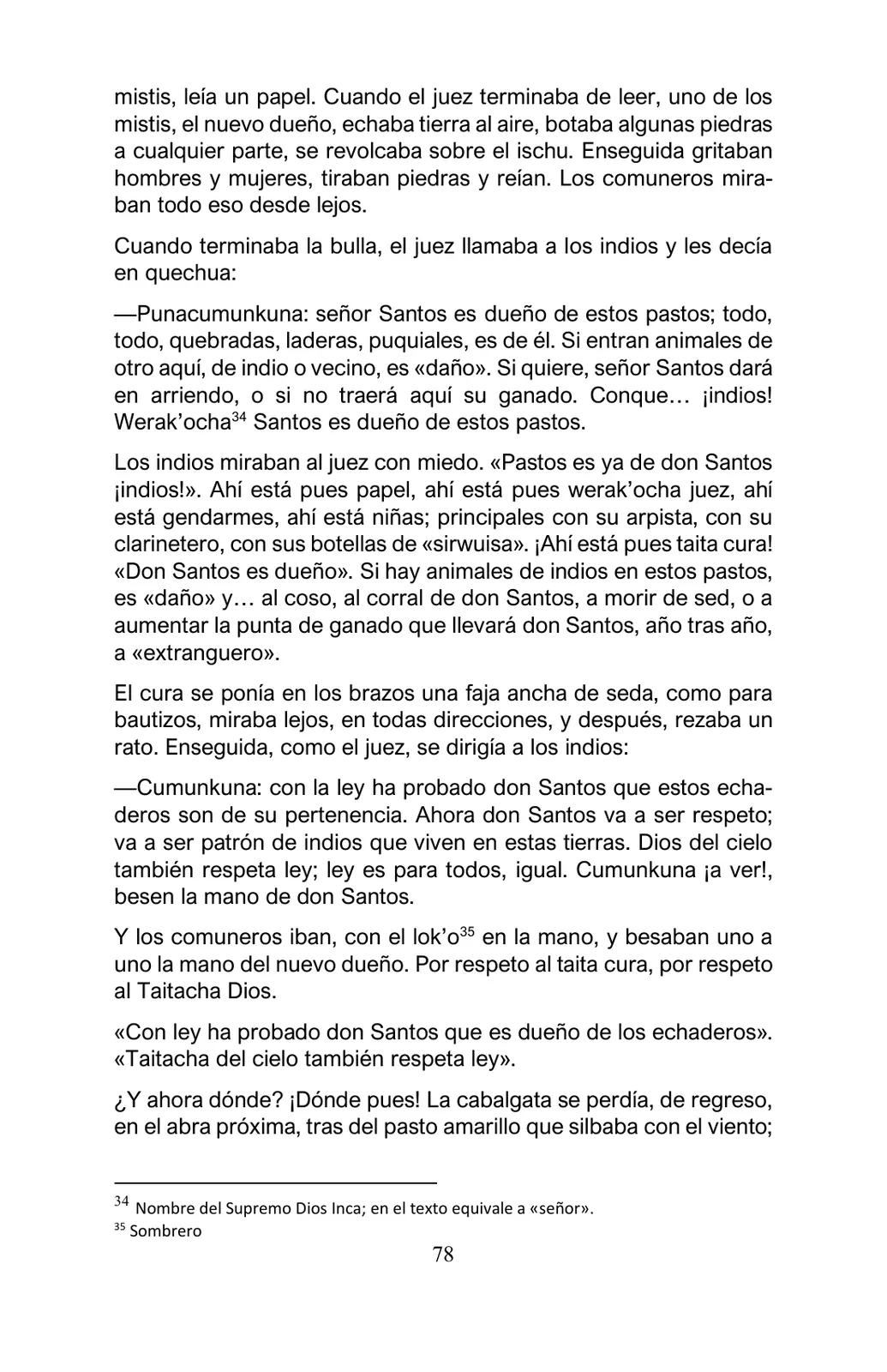 Miniatura página 78 de Arguedas, entre el fuego y el amor : textos seleccionados para estudiantes de Educación Básica · 2021