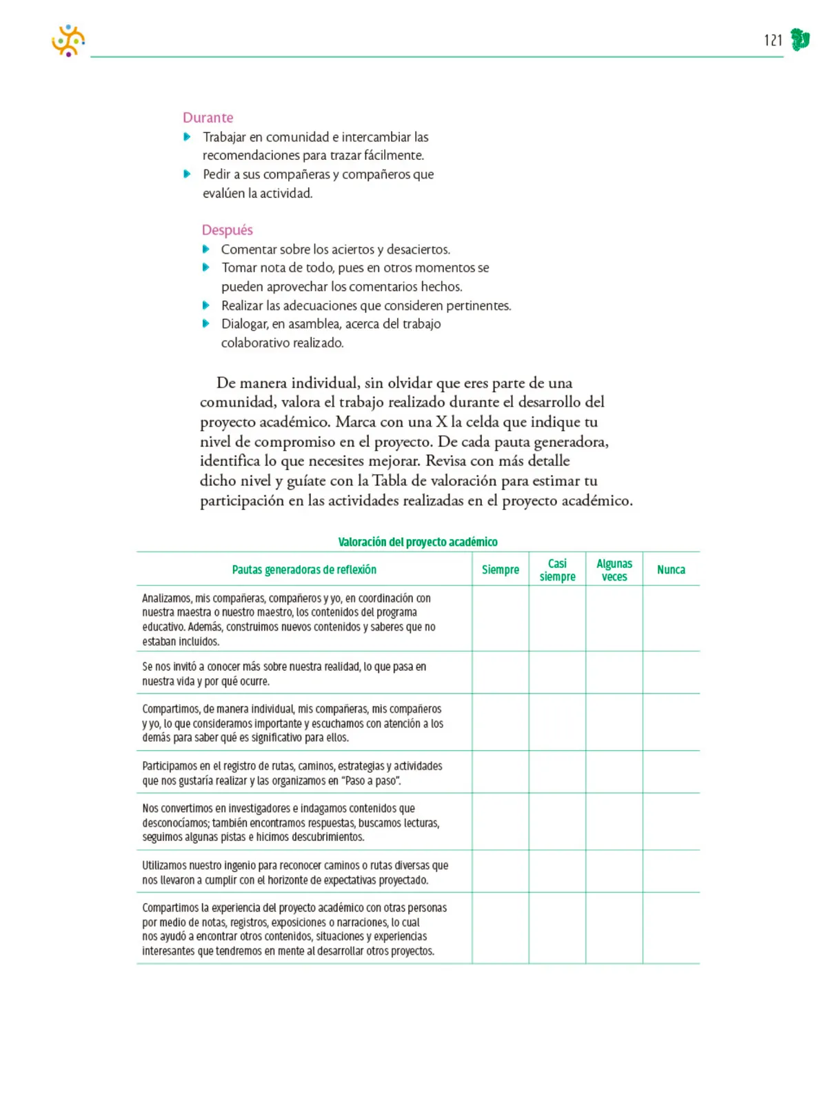 Página 122 de Colección Ximhai. Nuestro libro de Proyectos. Tomo III. Libro de Educación Telesecundaria Grado 1° Ciclo Escolar 2025 - 2026