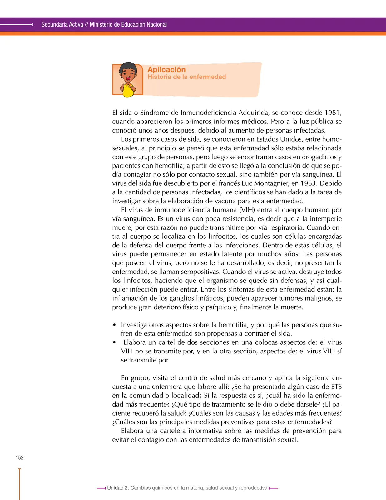 Página 152 de Ciencias Naturales 8° · Secundaria Activa