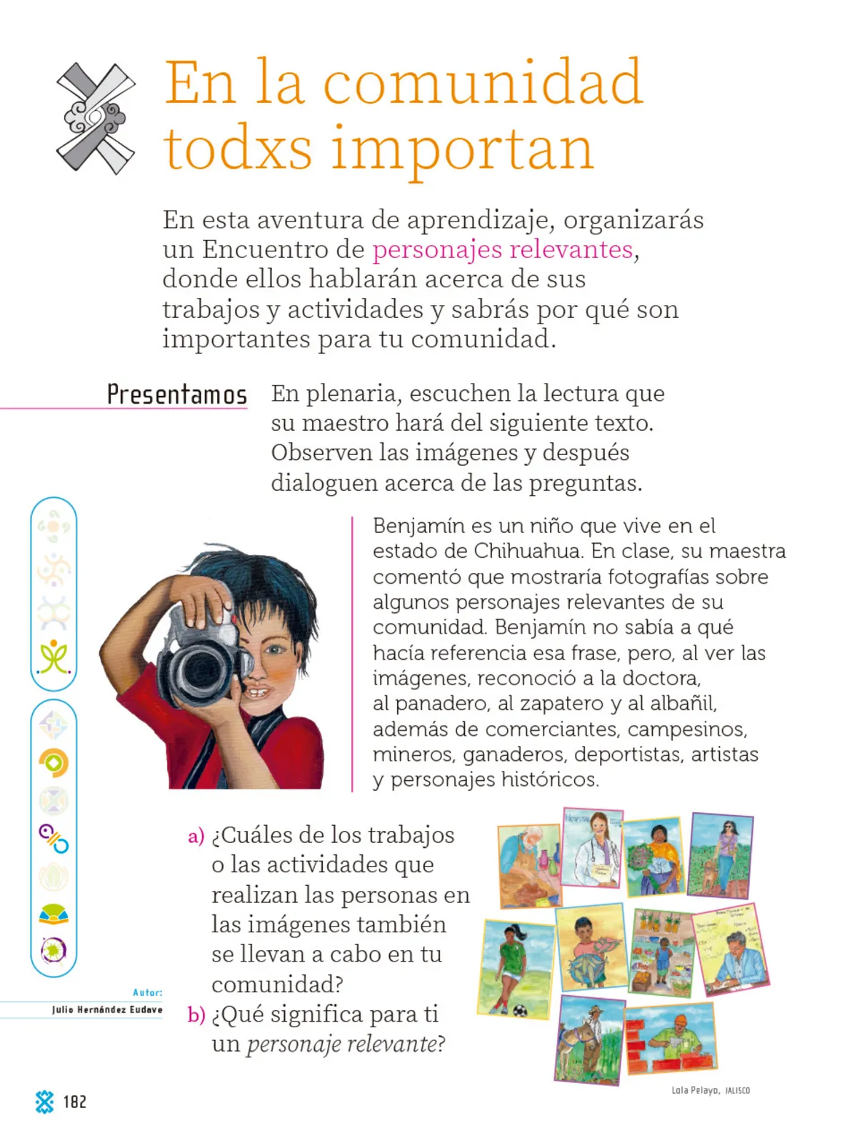 Página 183 de Proyectos Comunitarios. Libro de Educación Primaria Grado 1° Ciclo Escolar 2025 - 2026