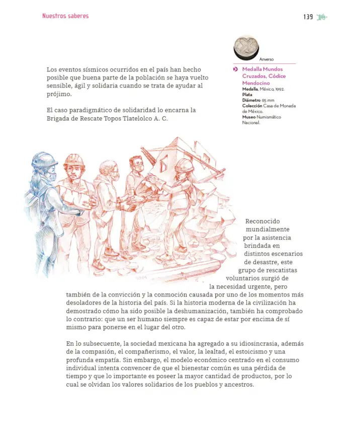 Página 140 de Nuestros saberes: Libro para alumnos, maestros y familia. Libro de Educación Primaria Grado 6° Ciclo Escolar 2025 - 2026