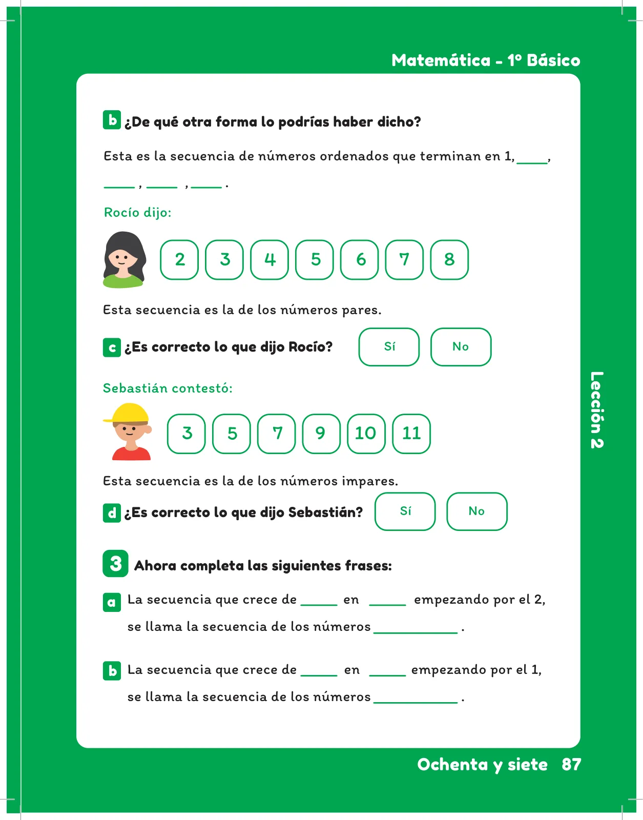 Página 89 de Matemática – Segundo Básico | Texto del Estudiante MINEDUC – Descargar PDF · 2024