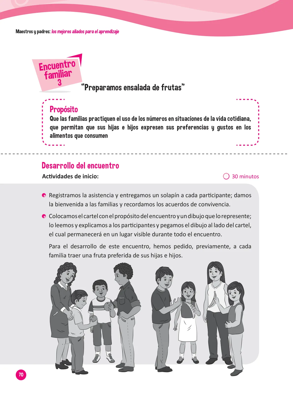 Página 72 de Guía para el trabajo docente con las familias del ciclo III de Primaria · 2016