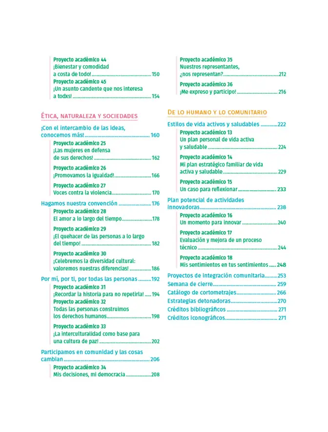 Página 10 de Colección Ximhai. Nuestro libro de Proyectos. Tomo III. Libro de Educación Telesecundaria Grado 1° Ciclo Escolar 2025 - 2026
