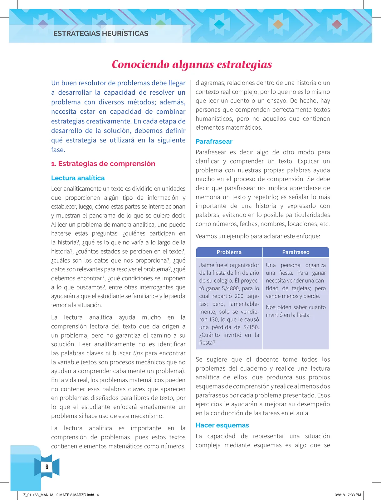 Miniatura página 8 de Resolvamos problemas 2 : manual para el docente 2018 · 2018