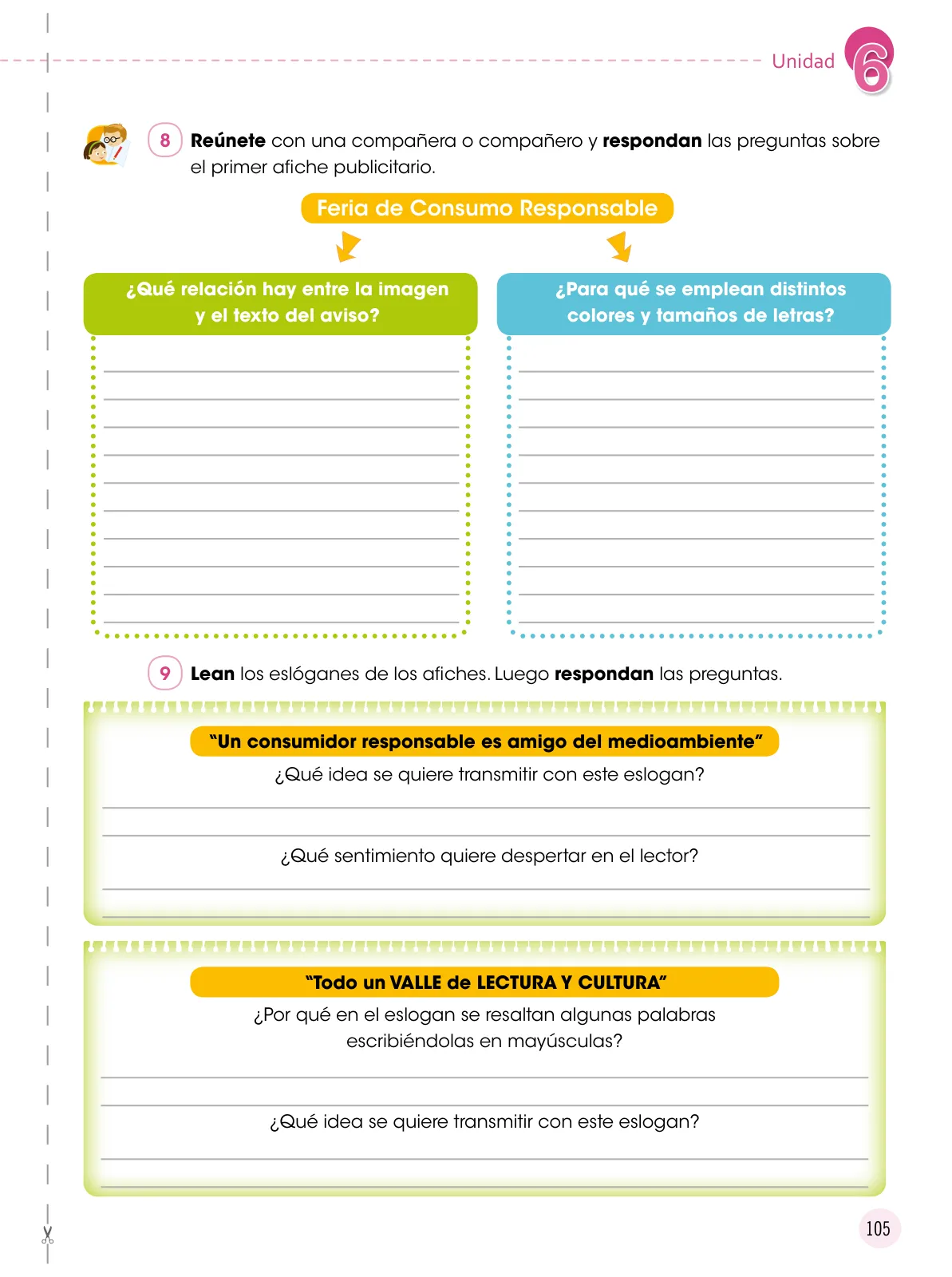 Miniatura página 106 de Comunicación 5 : cuaderno de trabajo para quinto grado de Educación Primaria 2019 · 2019