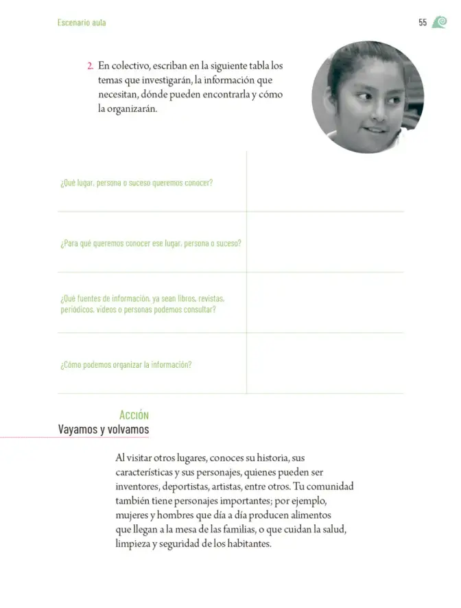 Página 58 de Proyectos de Aula. Libro de Educación Primaria Grado 5° Ciclo Escolar 2025 - 2026