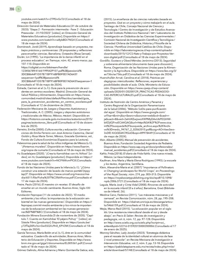 Página 207 de Modalidades de trabajo para la acción transformadora y el codiseño Libro de Educación Preescolar Grado 1°, 2°, 3° Ciclo Escolar 2025 - 2026